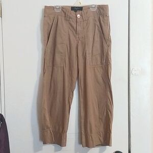 Billy Blues Tan Wide-leg Capris Women's Size 4